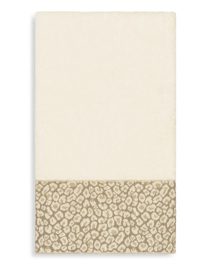 Spots Embellished Bath Towel - Cream, Turkish Cotton