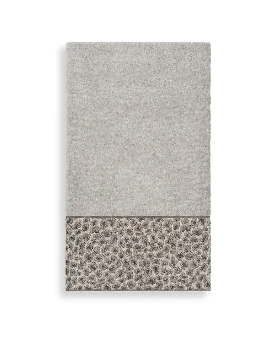 Spots Embellished Bath Towel - Light Grey, Turkish Cotton