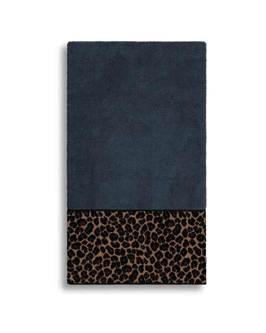 Spots Embellished Bath Towel - Navy, Turkish Cotton