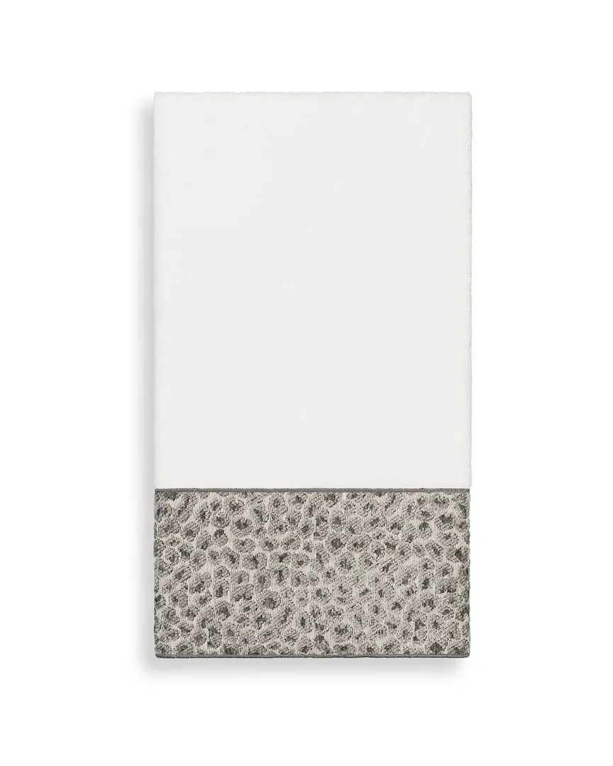Spots Embellished Bath Towel - White, Turkish Cotton