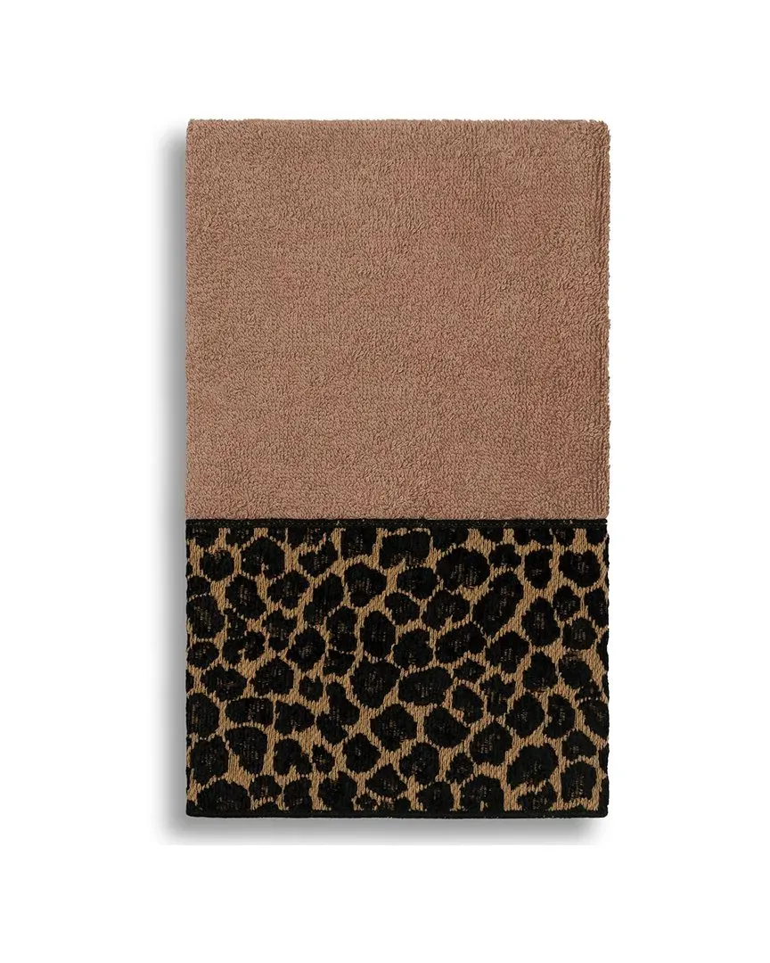 Spots Embellished Hand Towel - Latte, Turkish Cotton