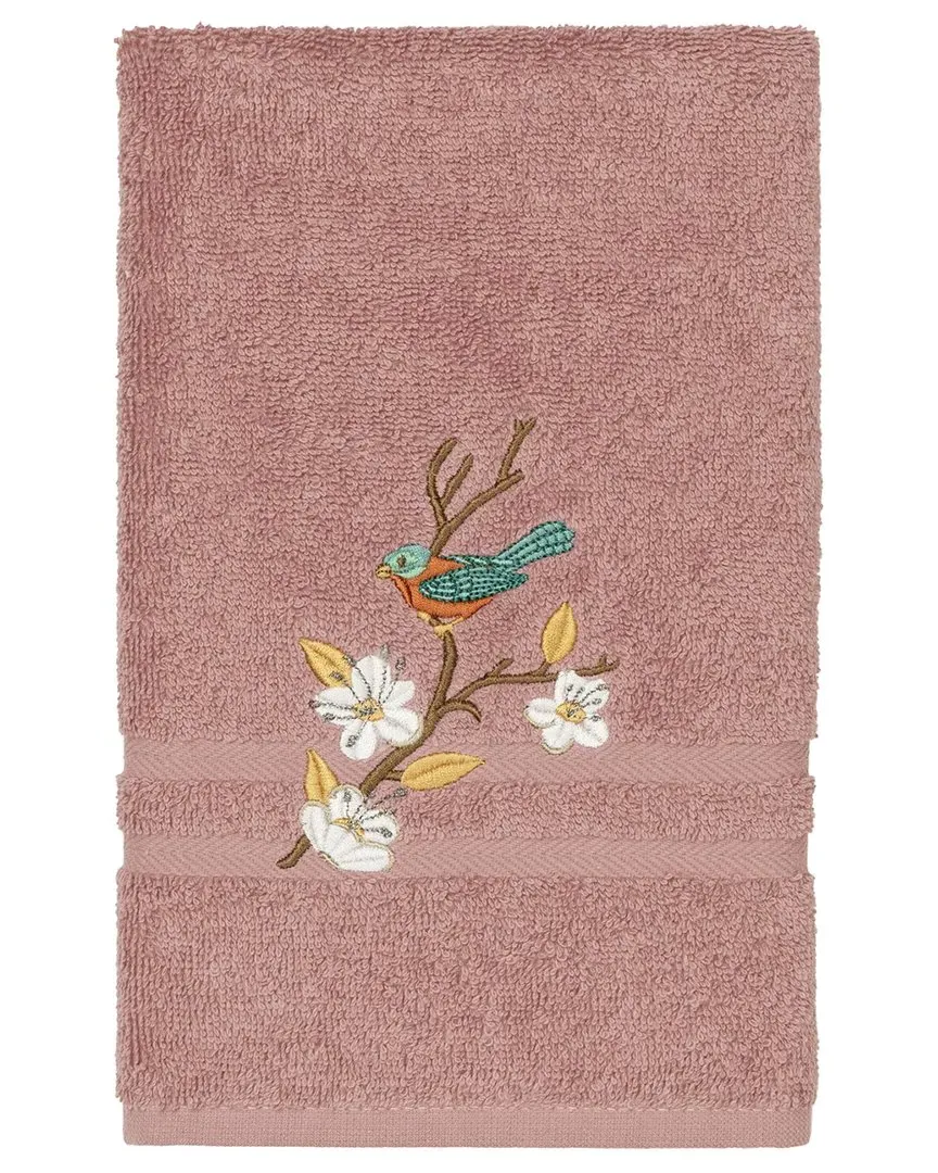 Spring Time Embellished Hand Towel - Rose, Cotton