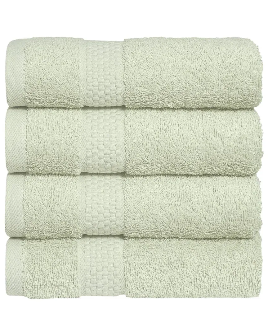 Starlight Turkish Cotton Terry Hand Towels Set - Green