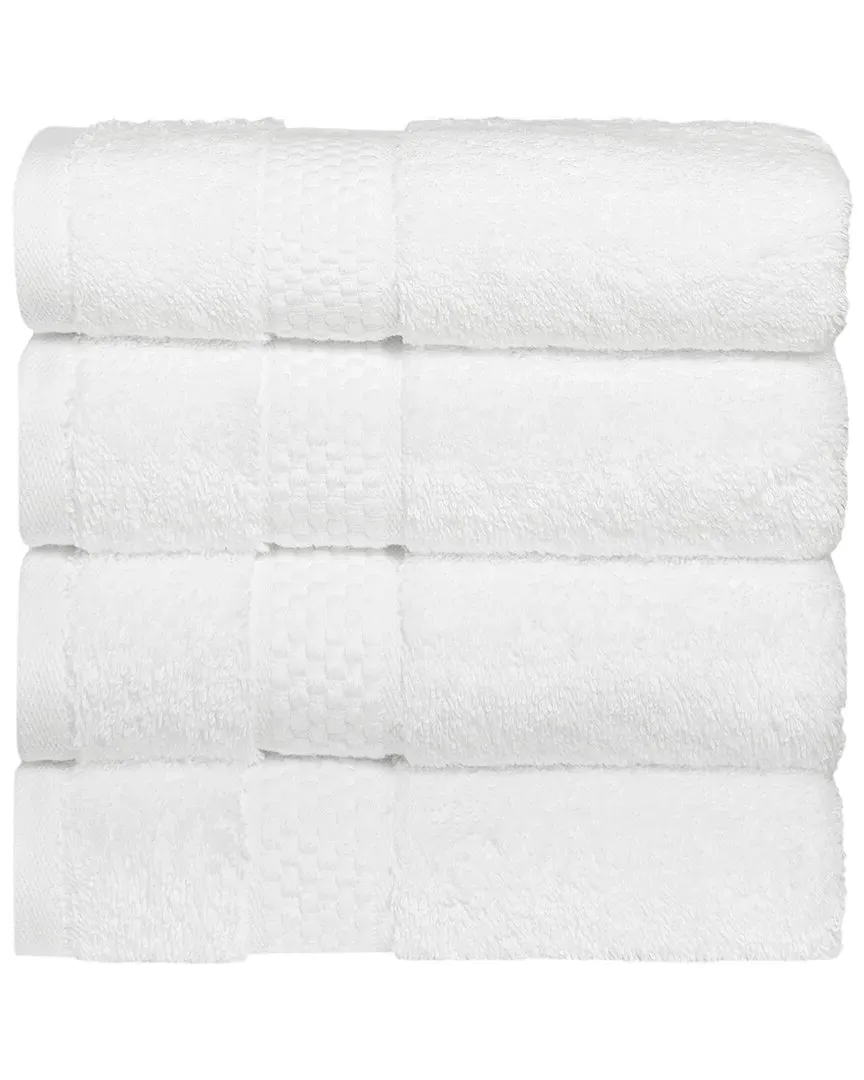 Starlight Turkish Cotton Terry Hand Towels Set - White
