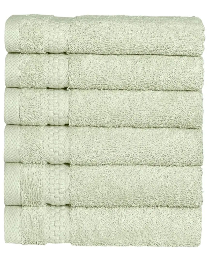 Starlight Turkish Cotton Terry Washcloths Set - Green image