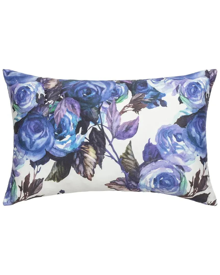 Victoria Decorative Lumbar Pillow Cover - Blue, Cotton image