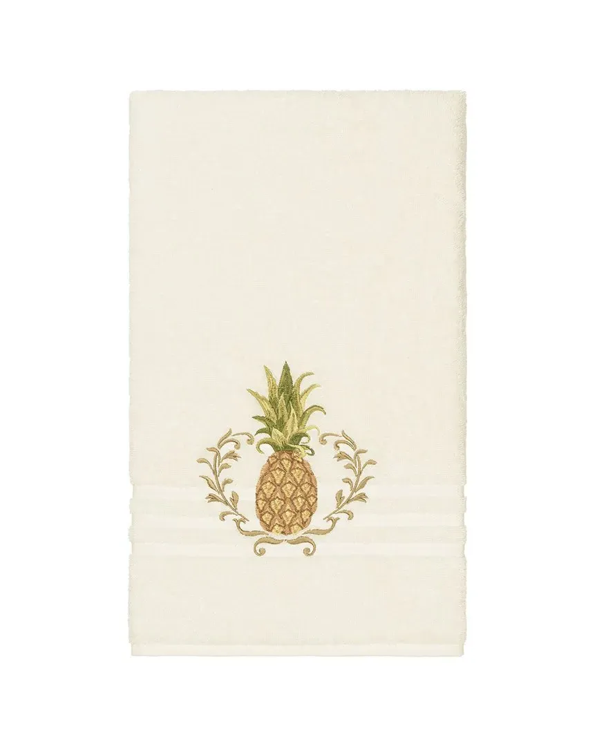 Welcome Turkish Cotton Embellished Bath Towel - Cream