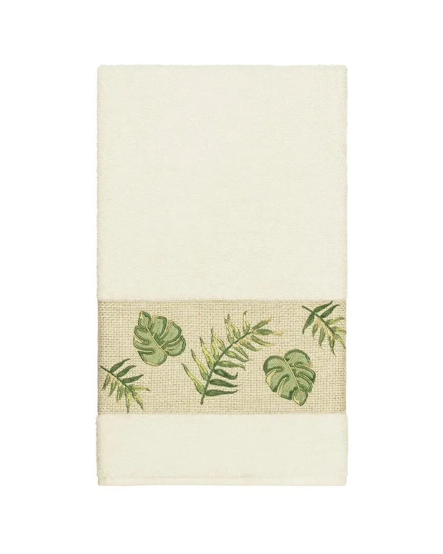 Zoe Turkish Cotton Embellished Bath Towel - Cream