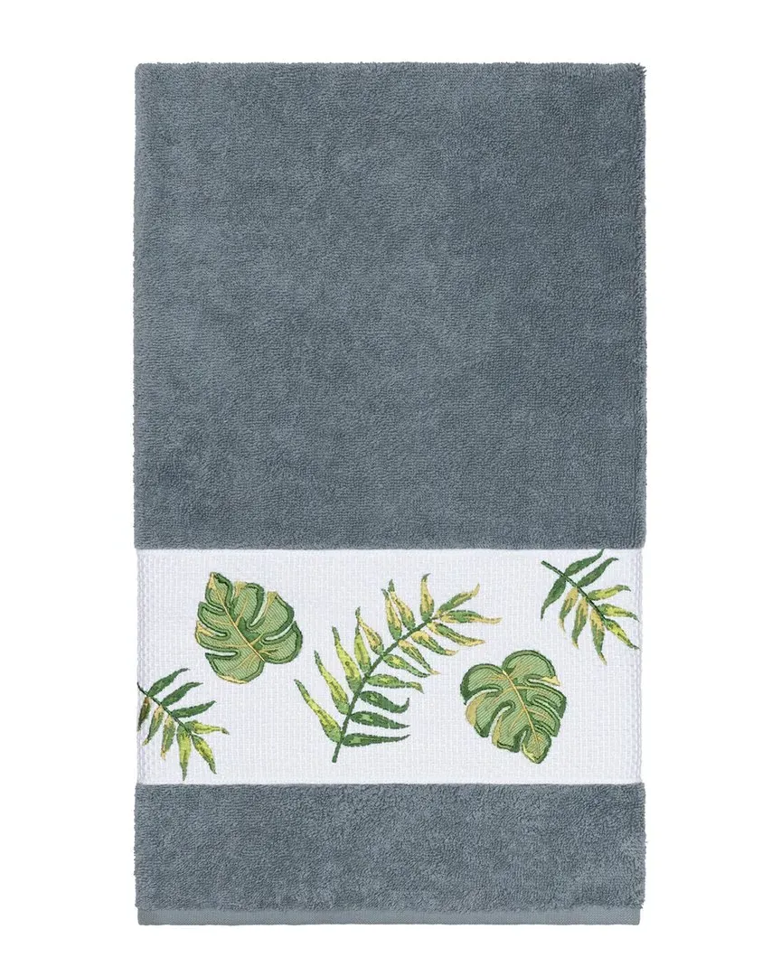 Zoe Turkish Cotton Embellished Bath Towel - Teal