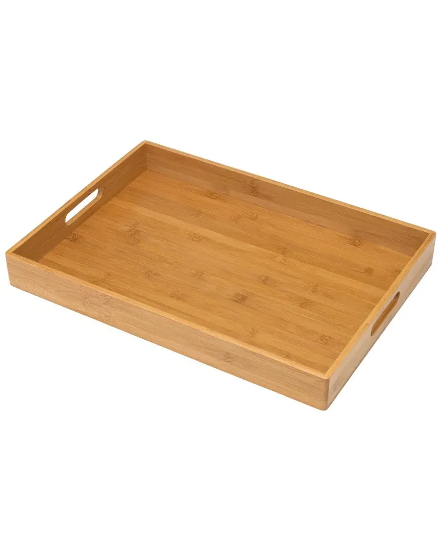 International Solid Bamboo Tray - Brown