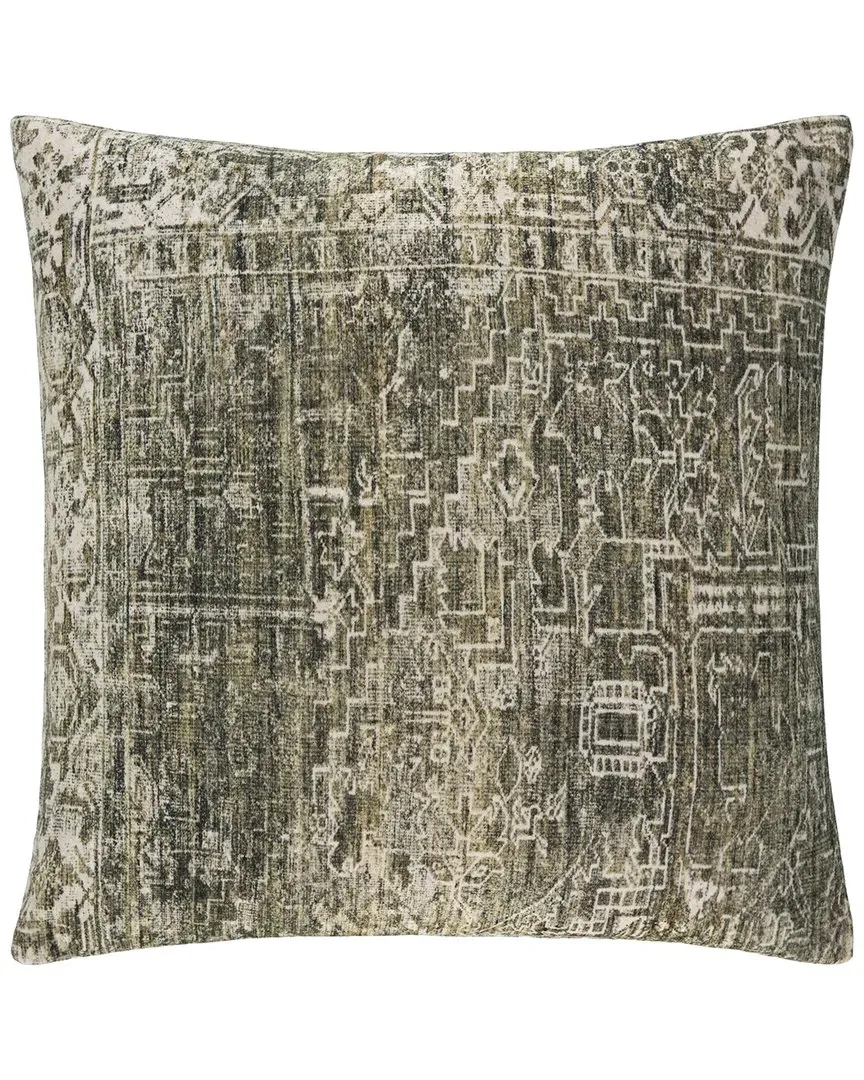 Galey Alix Toole Cotton Accent Pillow - Olive, Cotton