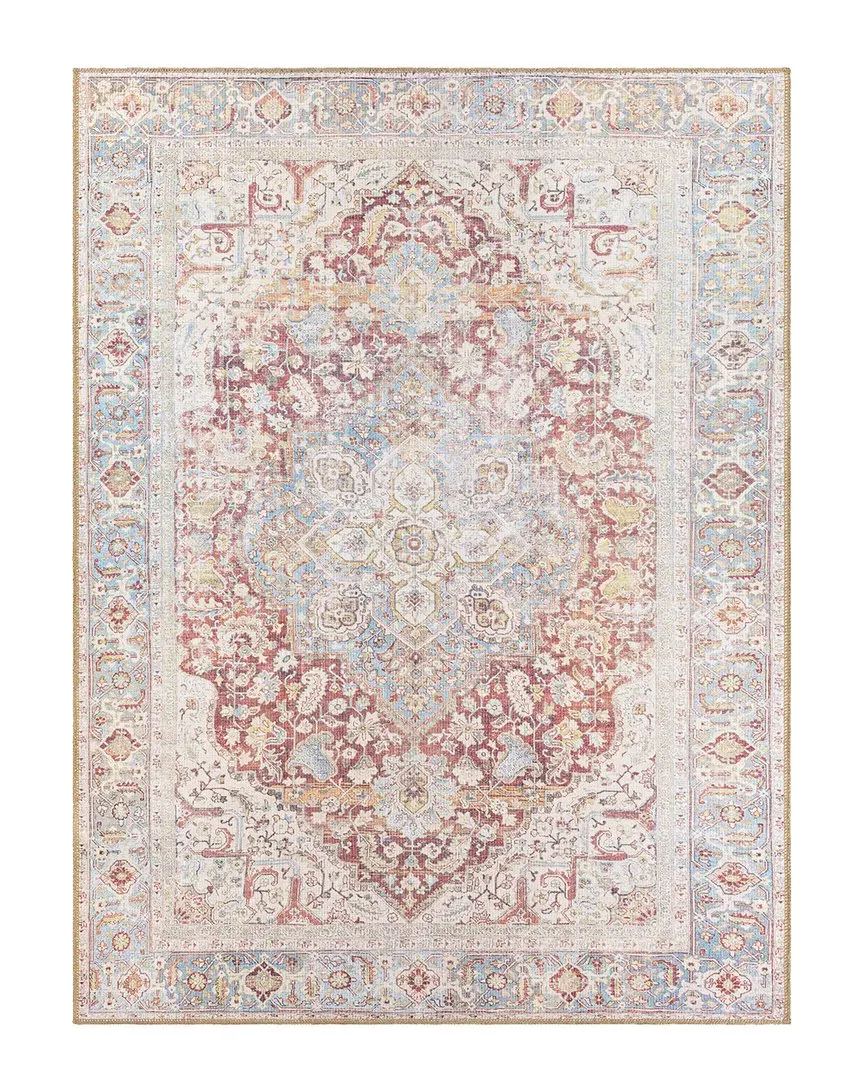 Surya Alanya Machine-Washable Rug - Orange