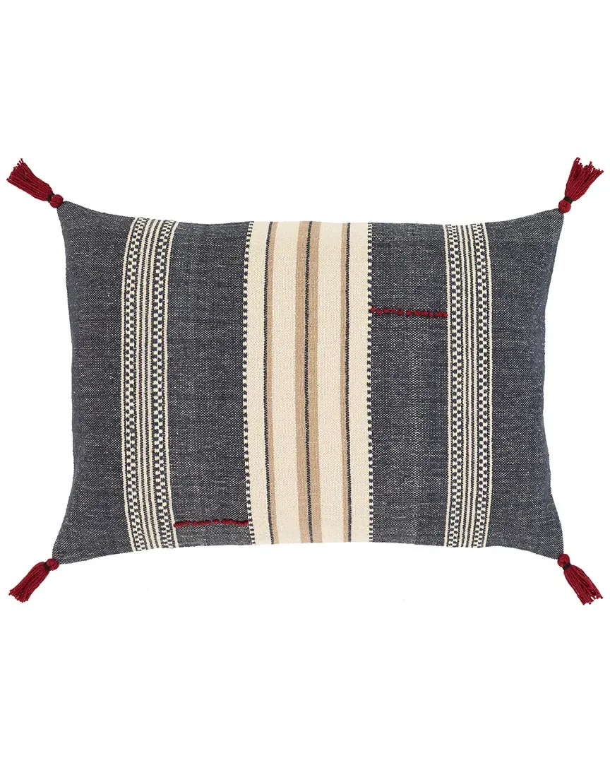 Surya Dashing Decorative Pillow - Ivory, Cotton