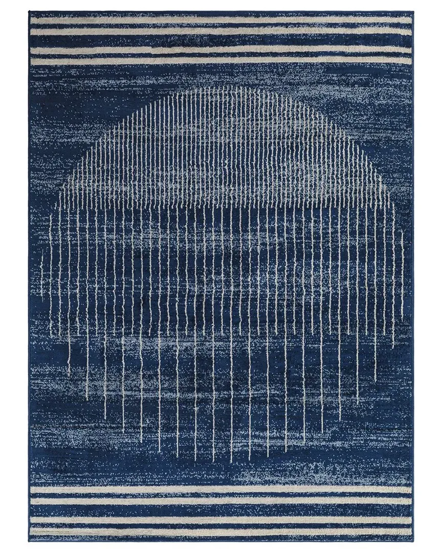 Surya Floransa Rug - Blue, Polypropylene