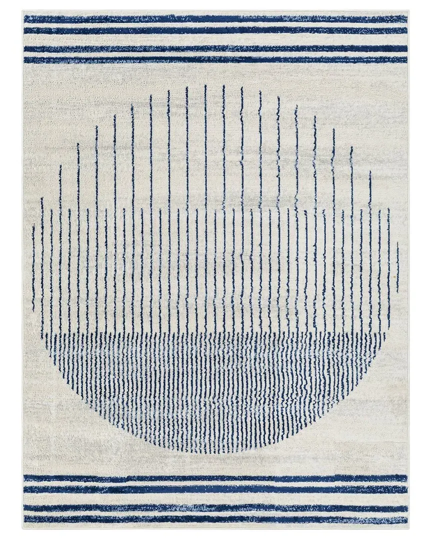 Surya Floransa Rug - Blue, Polypropylene