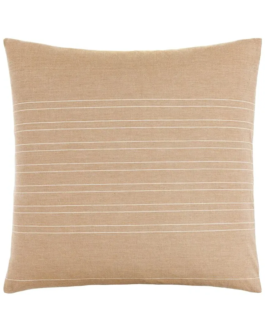 Surya Lakshmi Accent Pillow - Khaki, Cotton