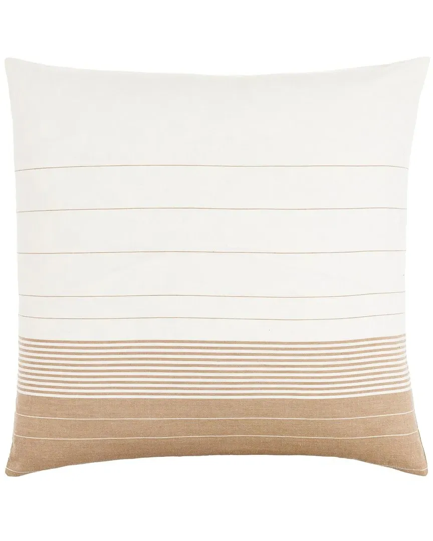 Surya Lakshmi Accent Pillow - Khaki, Cotton