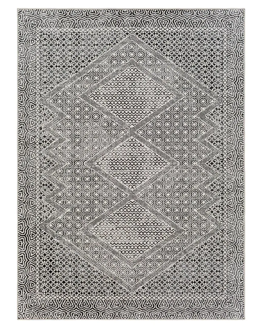 Surya Lavadora Global Machine-Washable Rug - Black, Polyester
