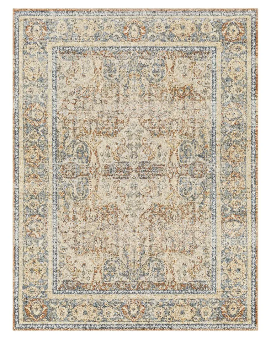Surya Lillian Machine-Washable Rug - Blue, Polyester