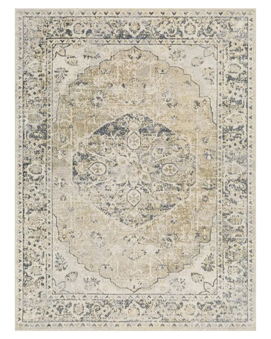 Surya Lillian Machine-Washable Rug - Ivory, Polyester