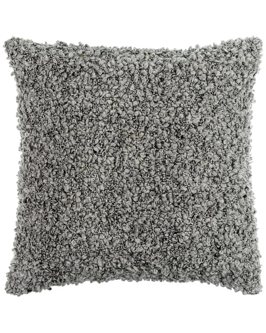 Surya Mohave Accent Pillow - Grey, Boucle