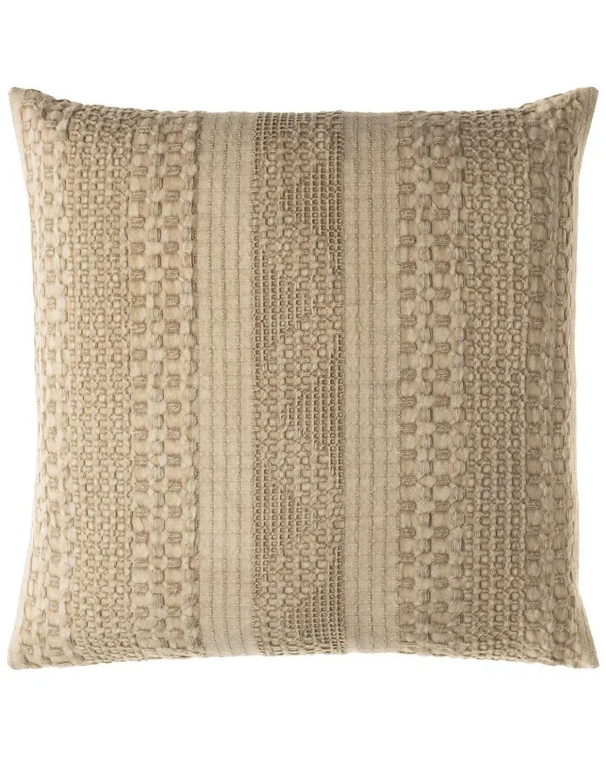 Surya Washed Pillow Cover - Wheat, Cotton