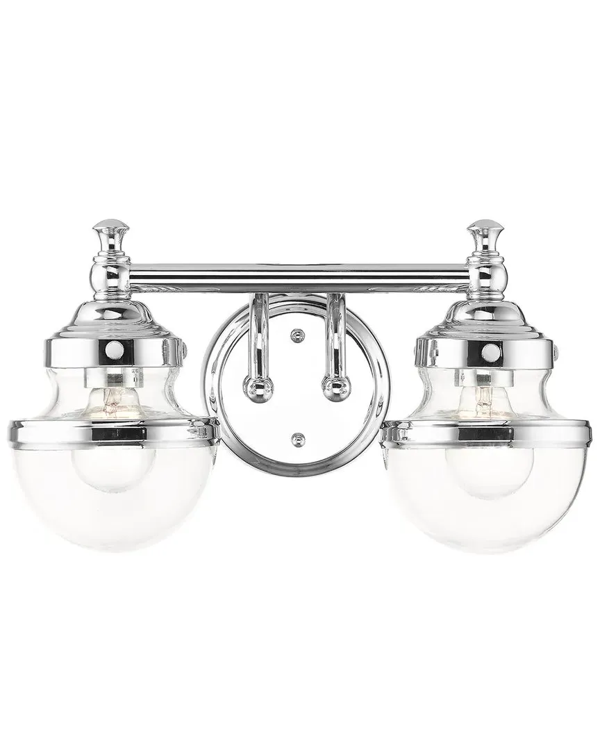 2-Light Vanity Sconce - Polished Chrome