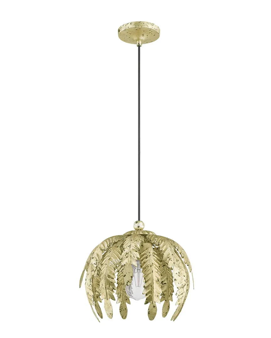 Acanthus Mini Pendant Light - Winter Gold, Steel