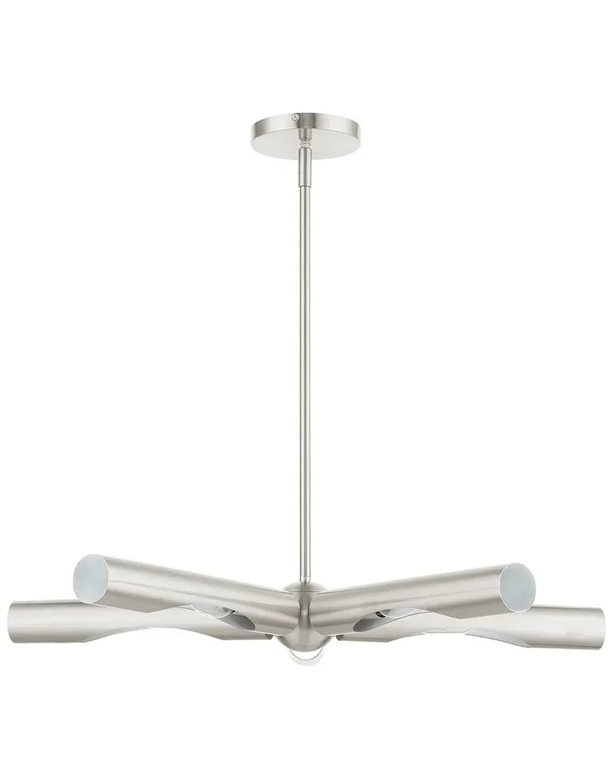 Acra 5 Light Chandelier - Brushed Nickel, Steel