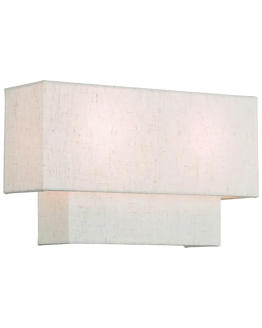 ADA 2-Light Wall Sconce - English Bronze, Fabric