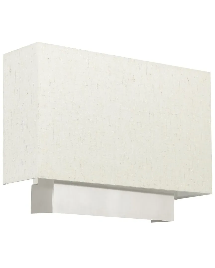ADA Wall Sconce - Brushed Nickel, Fabric