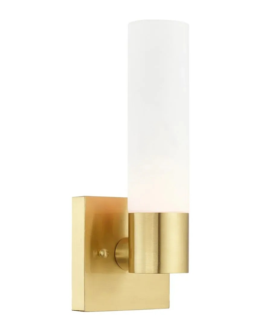 Aero 1-Light ADA Wall Sconce - Satin Brass, Steel