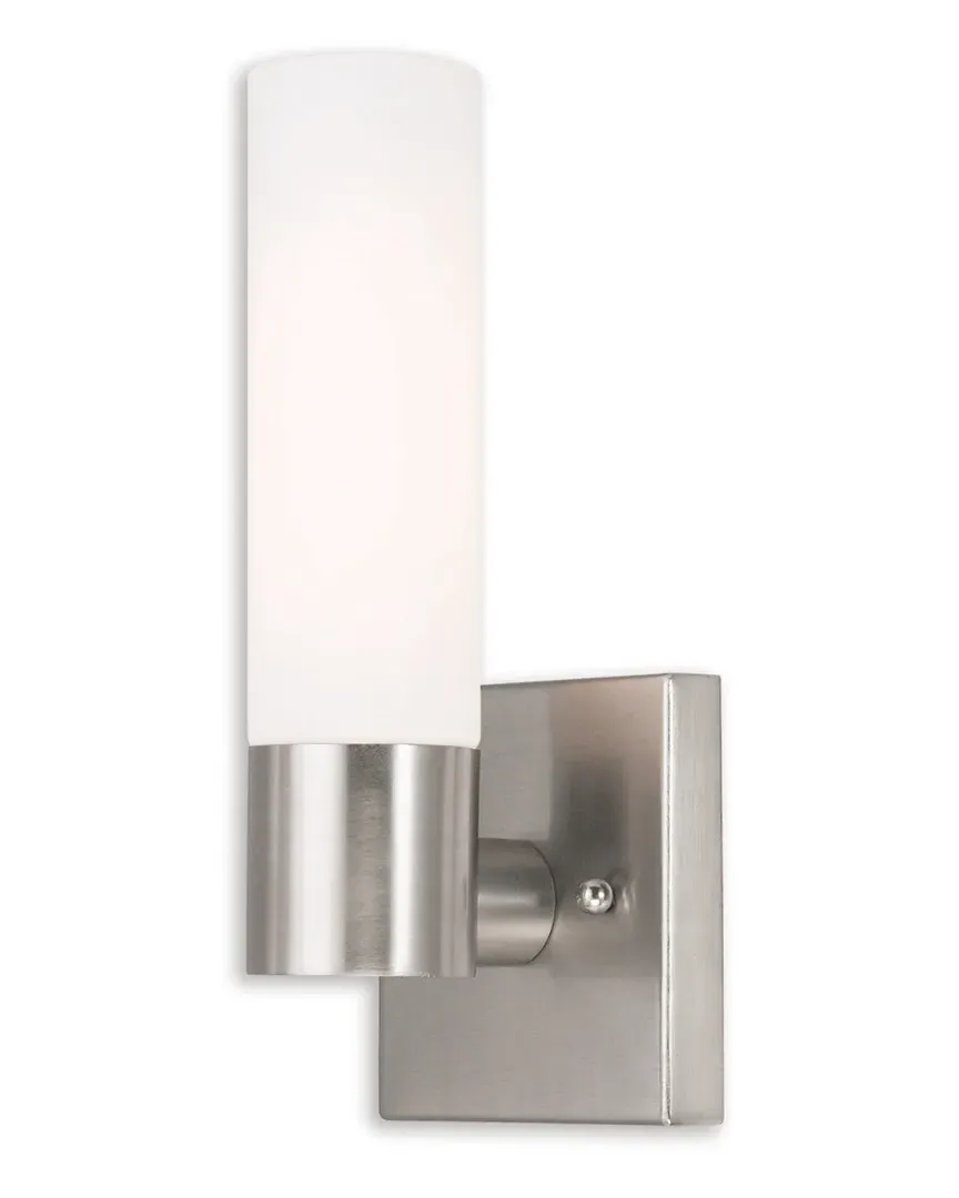 Aero 1-Light Wall Sconce - Brushed Nickel, Steel