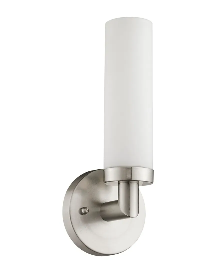Aero 1-Light Wall Sconce - Brushed Nickel, Steel image