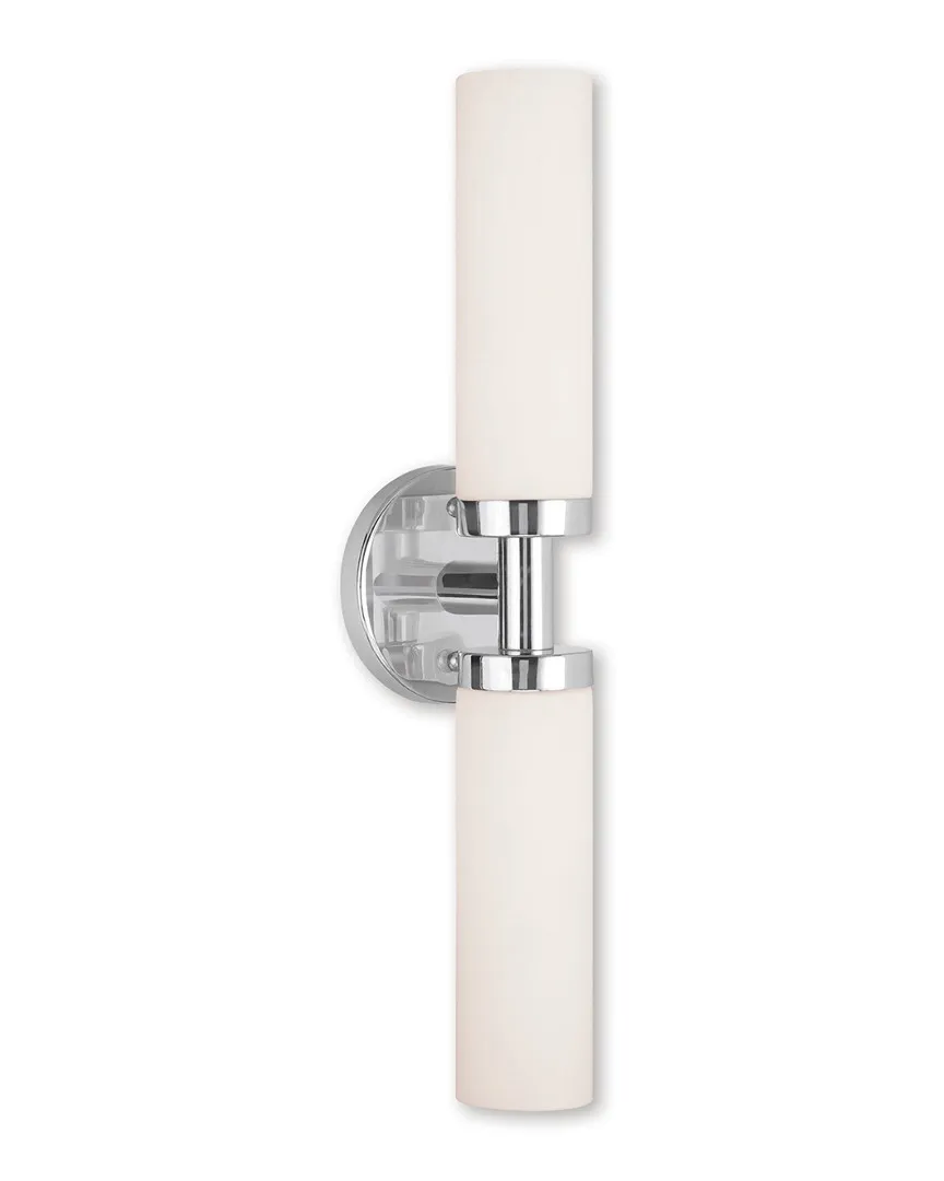 Aero 2-Light Bath Light - Polished Chrome, Steel