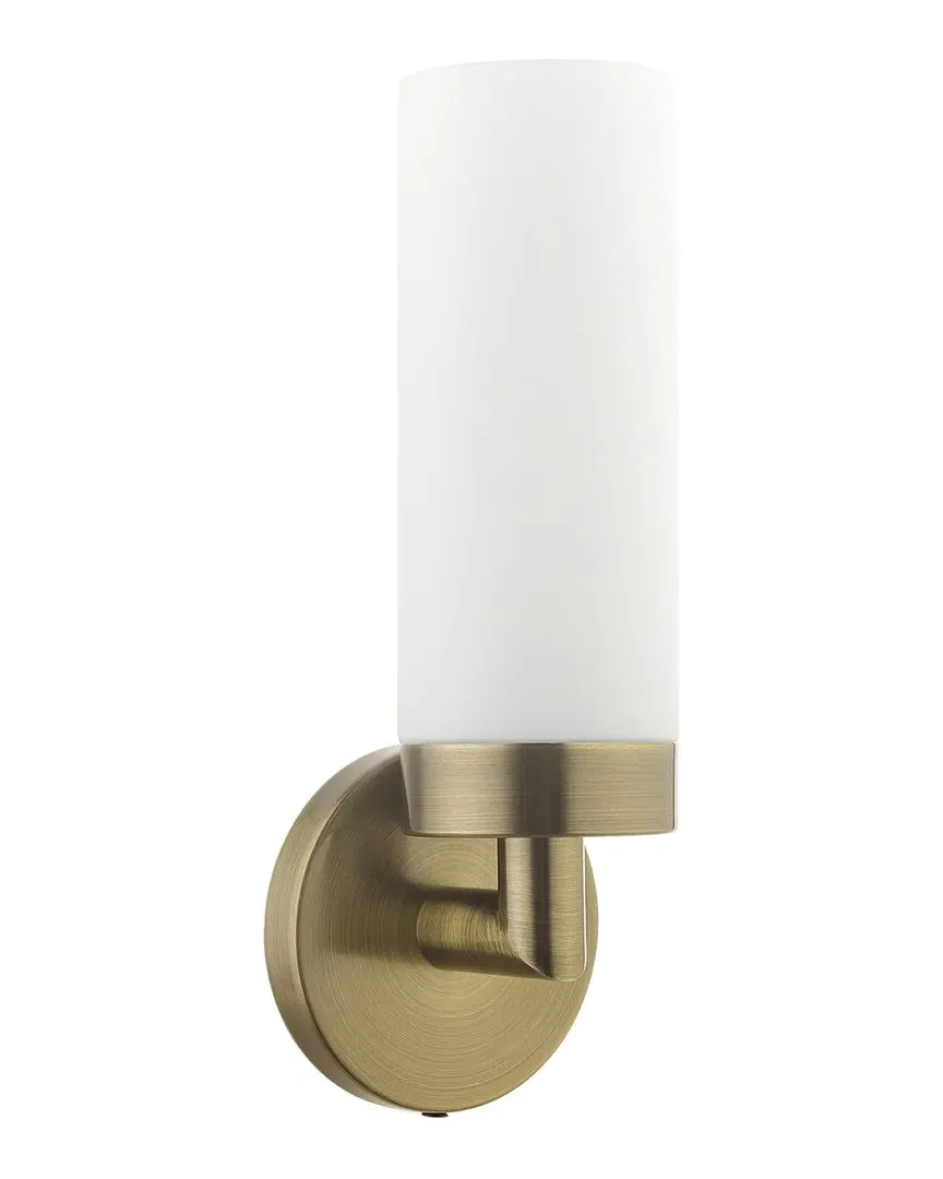 Aero Single Wall Sconce - Antique Brass, Steel image