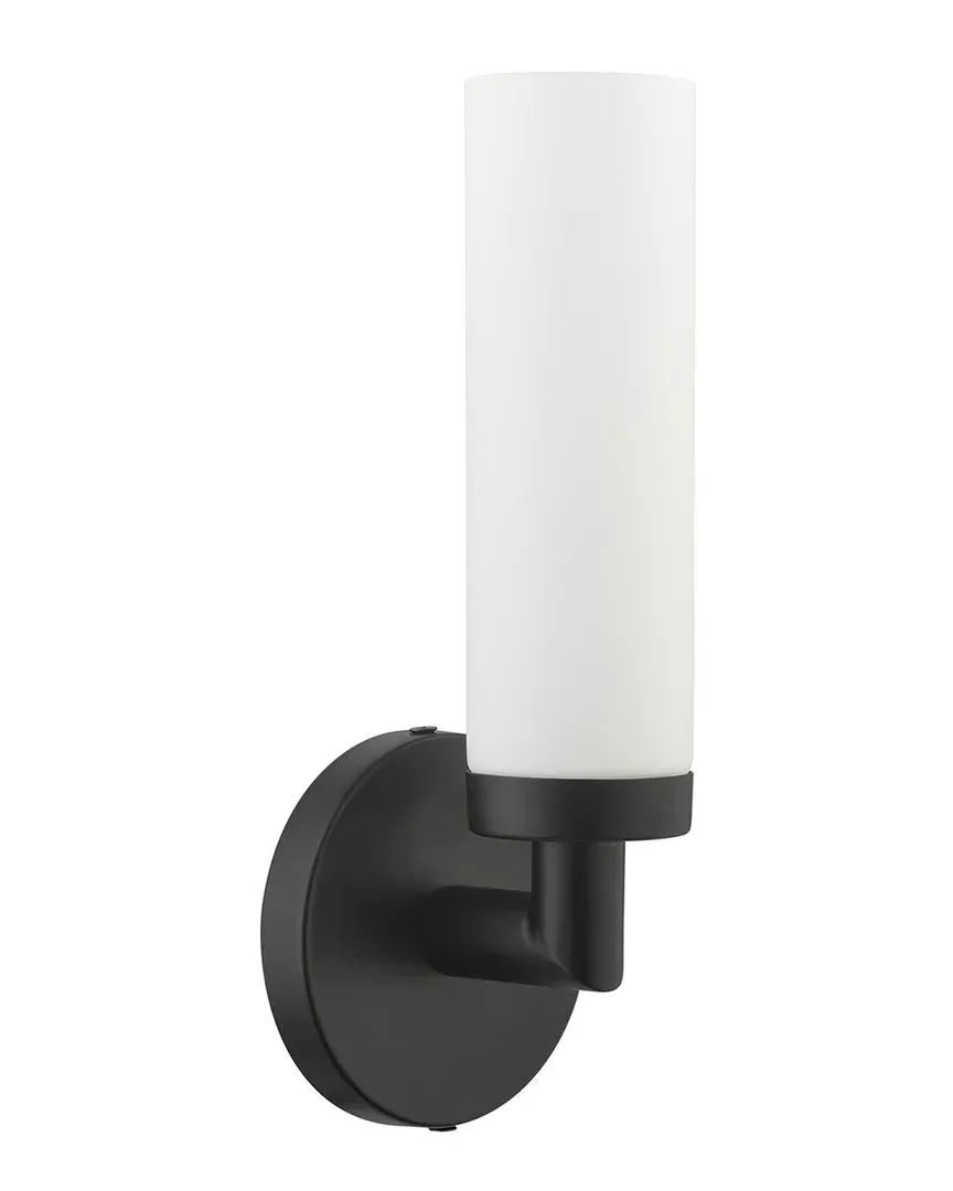 Aero Single Wall Sconce - Black, Steel image