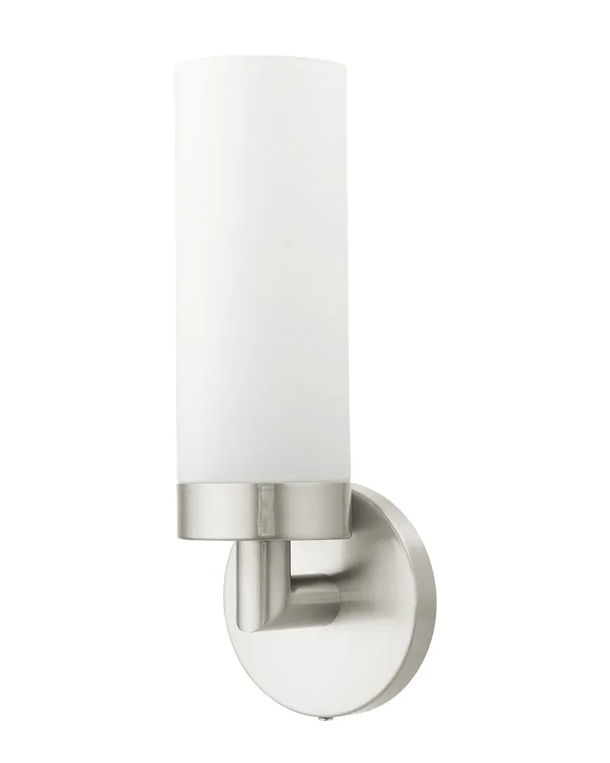 Aero Single Wall Sconce - Brushed Nickel, Steel