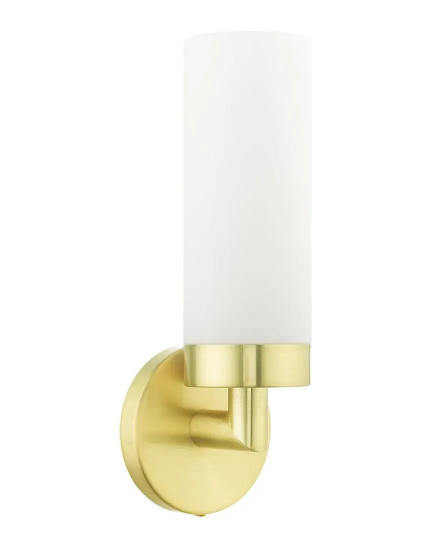 Aero Single Wall Sconce - Satin Brass, Steel