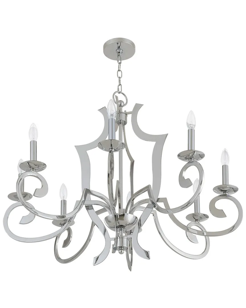 Aldrich 8-Light Chandelier - Polished Chrome, Steel
