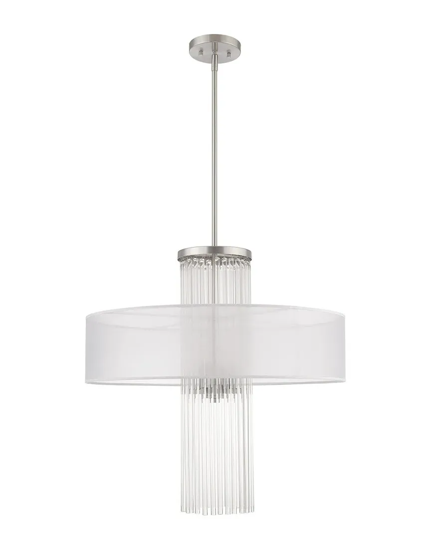 Alexis 4-Light Pendant Chandelier - Brushed Nickel, Steel image