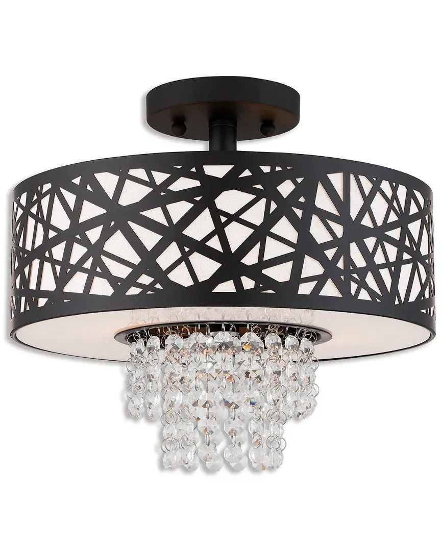 Allendale 2 Light Semi Flush Mount Ceiling Light - Bronze image