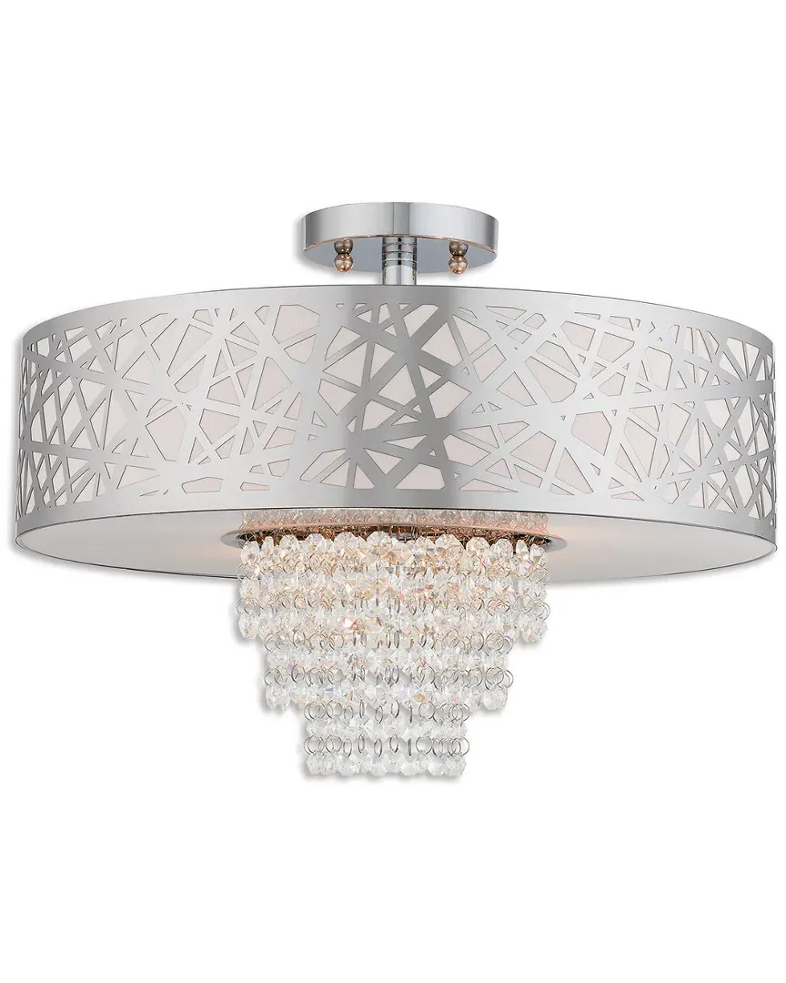 Allendale 4 Light Semi Flush Mount Ceiling Light - Chrome