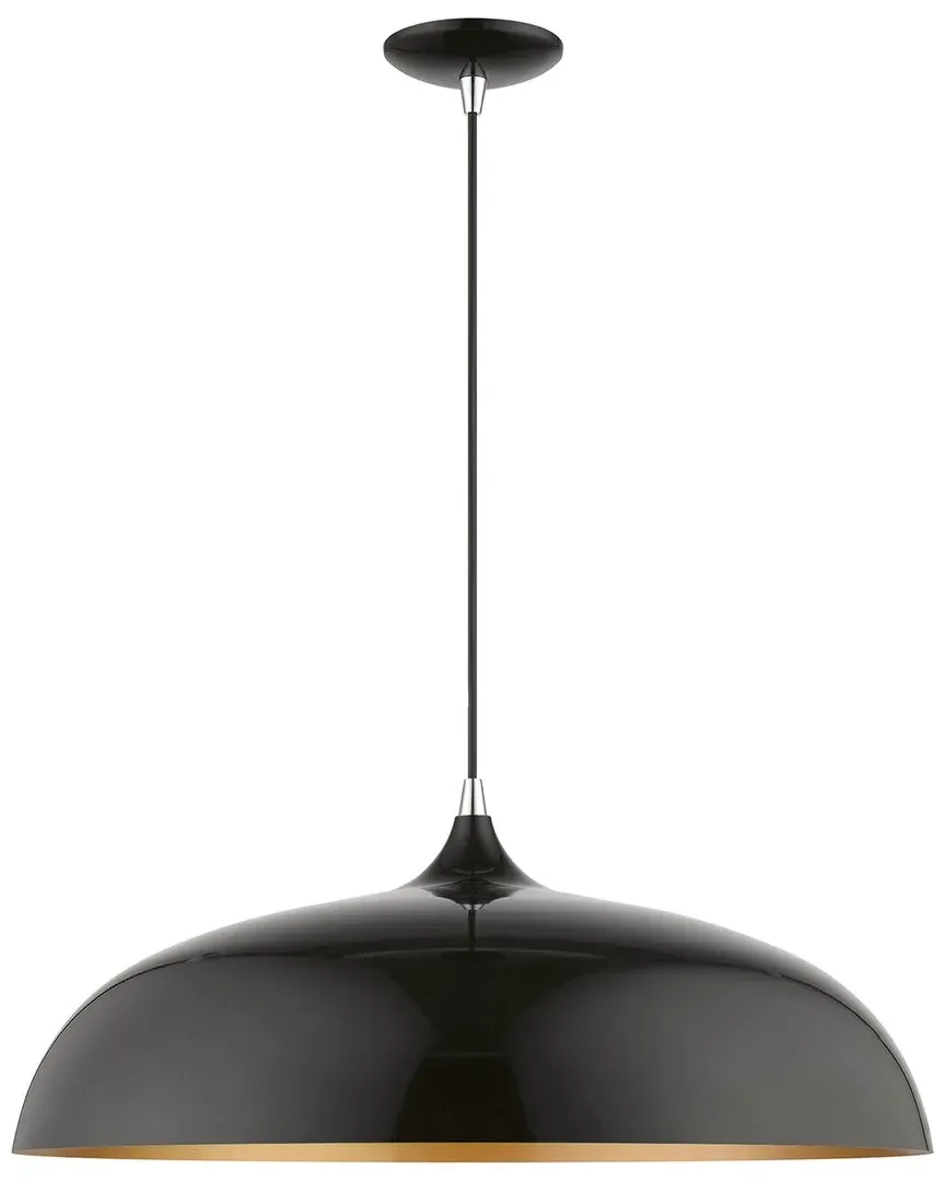 Amador 3 Light Large Pendant - Black, Aluminum image