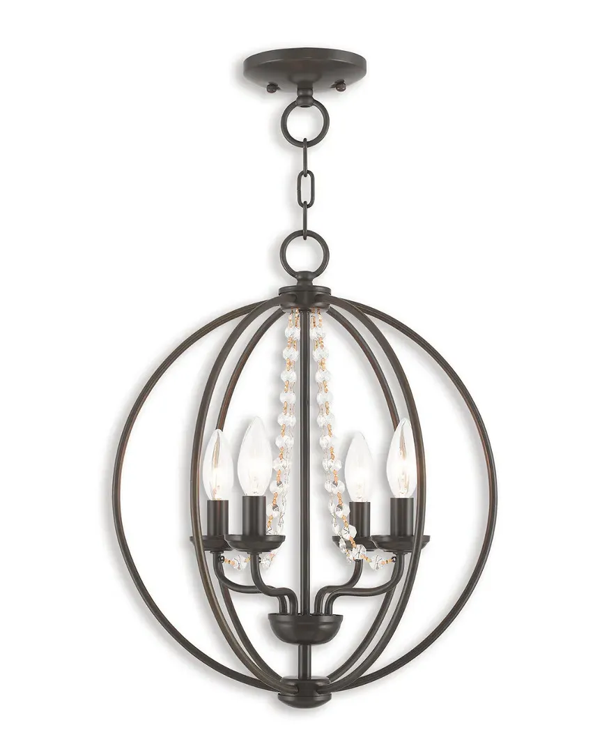 Arabella 4 Light Orb Mini Chandelier - English Bronze, Steel image