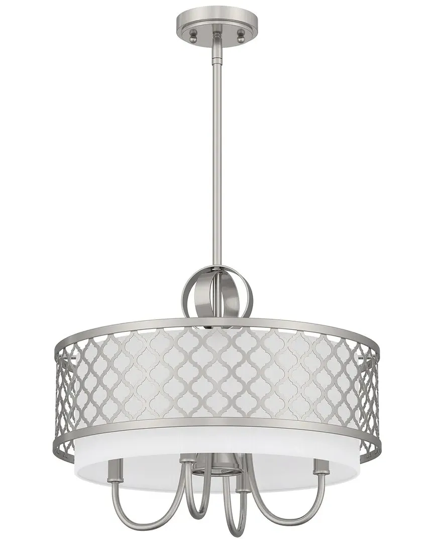 Arabesque 5 Light Pendant Chandelier - Brushed Nickel image