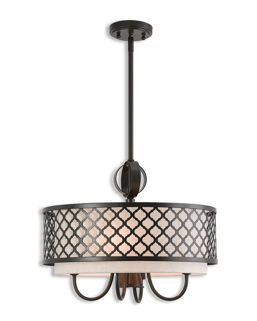 Arabesque 5-Light Pendant Chandelier - English Bronze, Steel image
