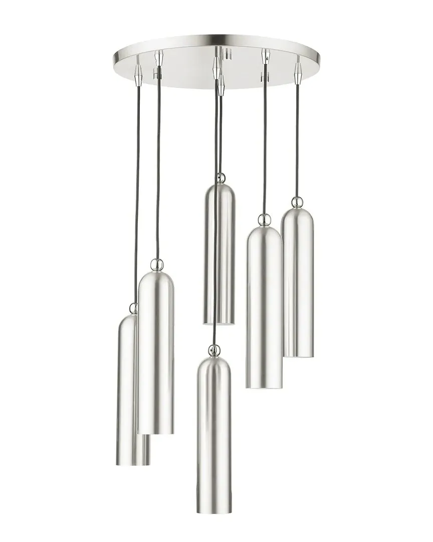 Ardmore 6 Light Pendant - Brushed Nickel, Steel