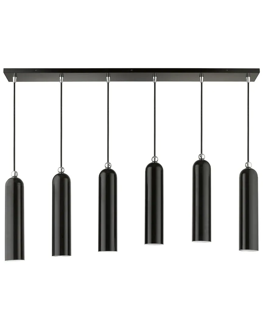 Ardmore Linear 6-Light Pendant - Black, Steel
