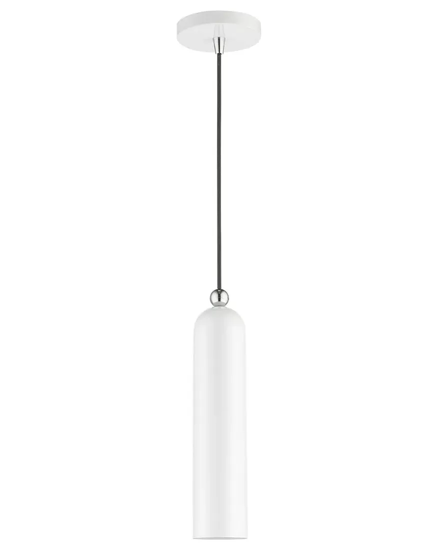 Ardmore Single Light Pendant - White, Steel image